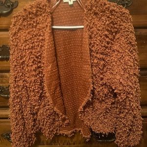 E&M Camel Shaggy Jacket